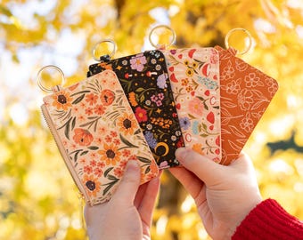 Floral ID Holders | ID Pouch, Card Wallet, Card Pouch, School ID Holder, Lanyard Wallet
