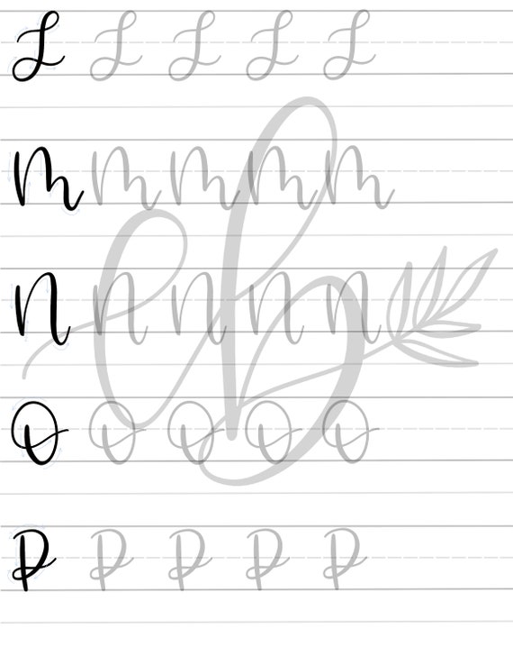 31+ Free Printable Lettering And Calligraphy Worksheets