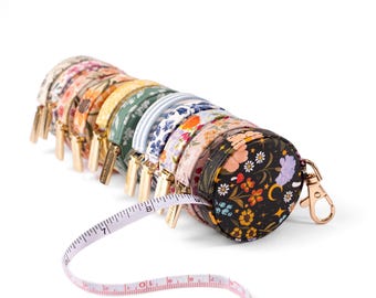 Floral Measuring Tape Keychain