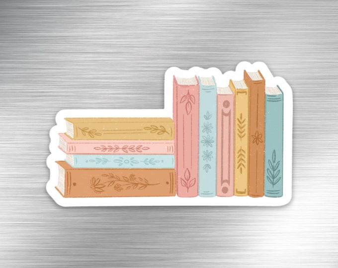 Stack of Books 3x2 In. Etsy