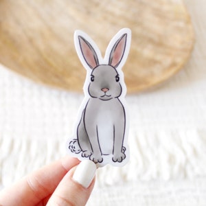 Bunny Sticker, 3x1.5in.