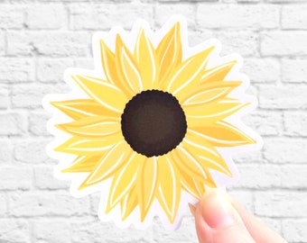 Sunflower Sticker, 3x3 in.