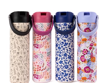 24 oz Floral Insulated Water Bottles