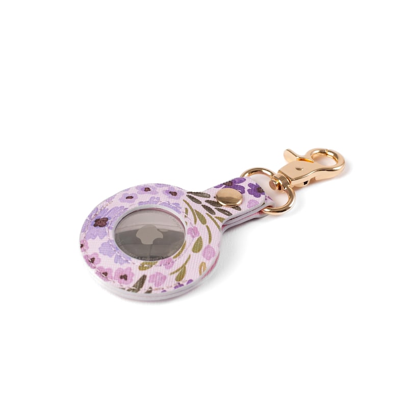 Floral AirTag Keychains 9- Lilac Floral