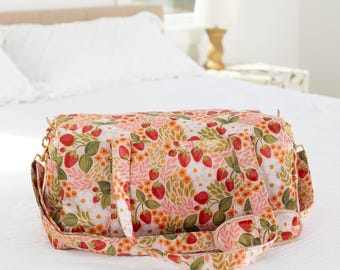 Strawberry Patch Weekender Duffle Bag