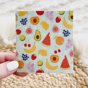 Fruit Print Sticker, 3x3in.