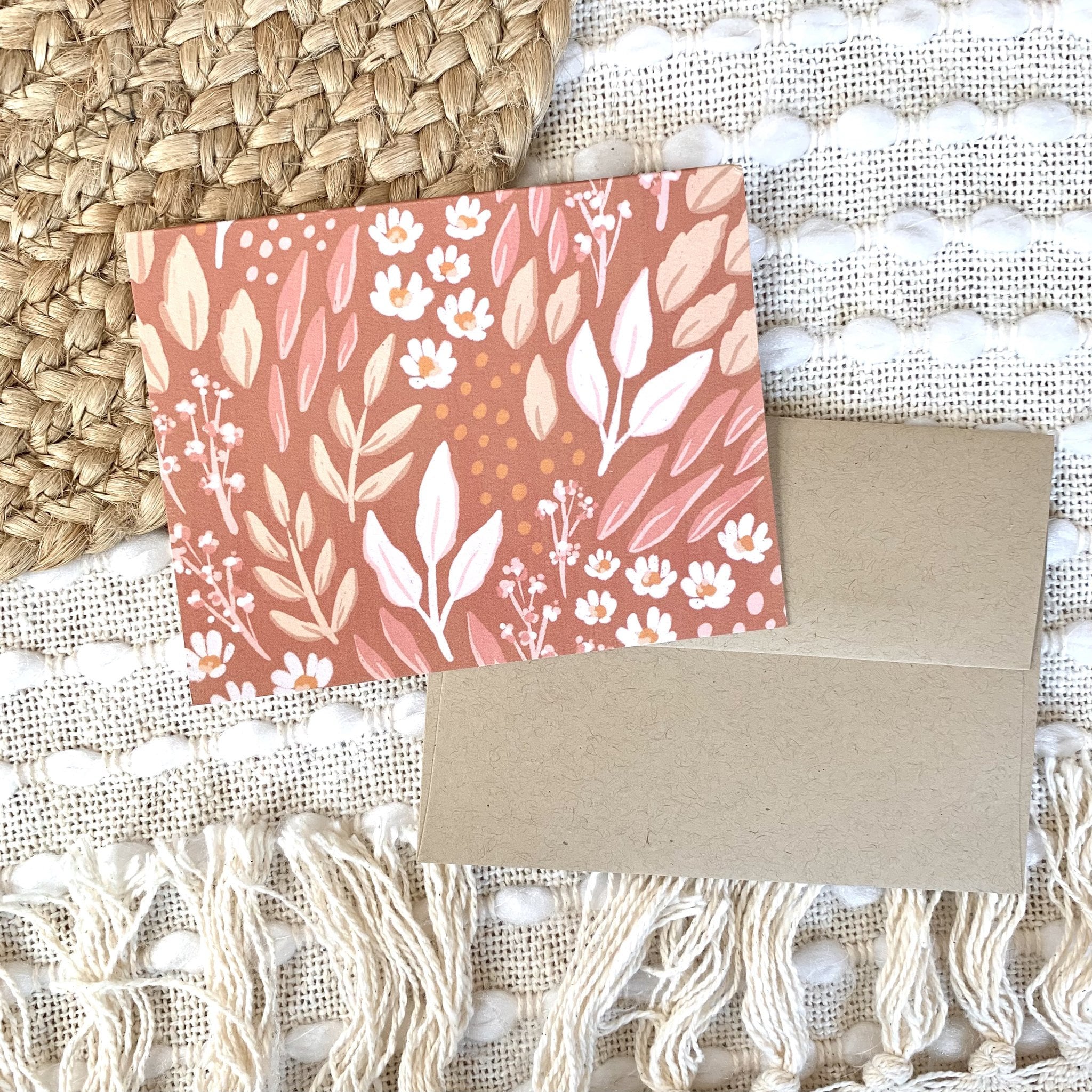Floral Blank Inside Greeting Cards Envelopes Set of 12 Etsy