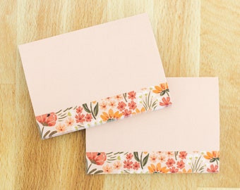 Notas adhesivas Sunny Poppies, paquete de 2, 4 x 3 pulgadas.