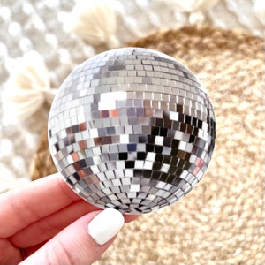 Disco Ball Sticker, 2.8x2.8 in., Matte Finish