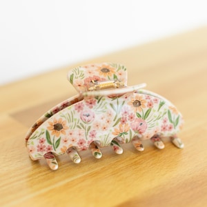 Sunny Poppies Claw Clip, Flower Hair Clip, Floral Clip, Hair Accessories, Sunflower Accessories