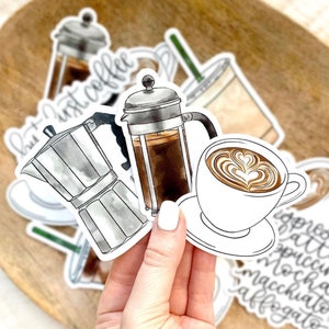 But First Coffee Sticker, 4x1.25in. image 3