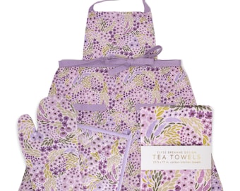 Lilac Floral Kitchen Set
