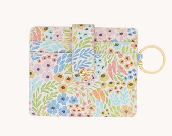 Cartera de flores silvestres en colores pastel