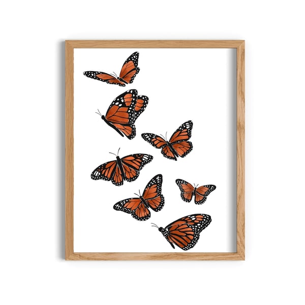 Flying Butterflies Art Print