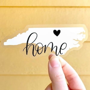 North Carolina Home Sticker, 3.5x1.5in.