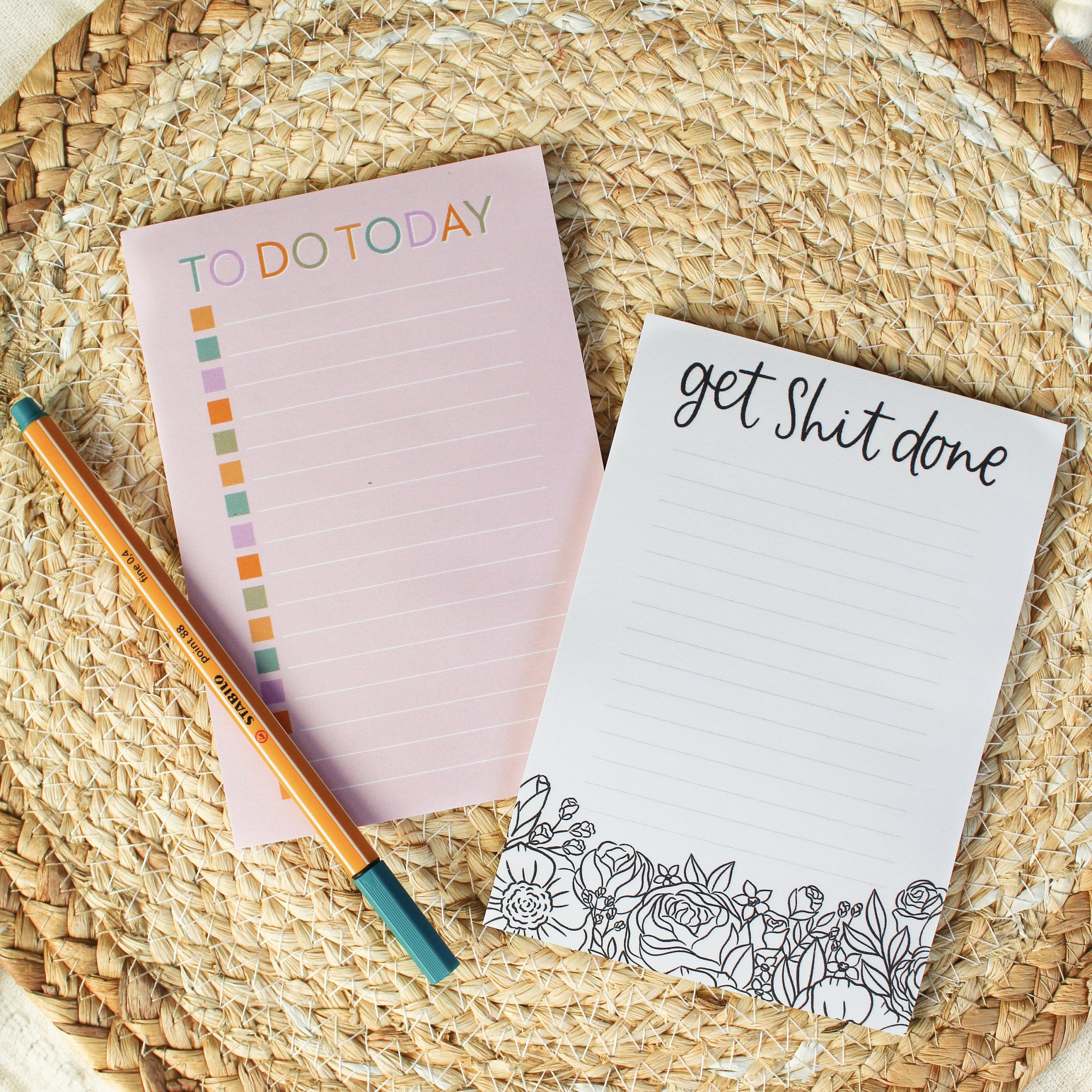 Get Shit Done Extra Large Post-It® Notes 4x6 in. – Hillside Studio