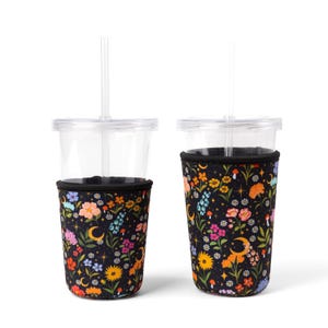 Celestial Garden Getränkehülle, Eiskaffeehülle, Getränkehülle, trendiges Geschenk, eisgekühlte Getränkekühler, isolierte Getränkehülle