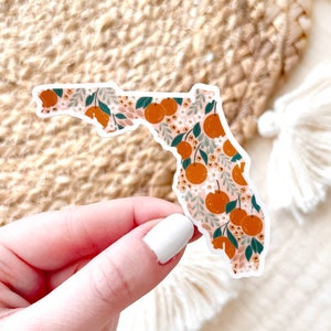 Florida Oranges State Sticker, 2.75x2.75in.