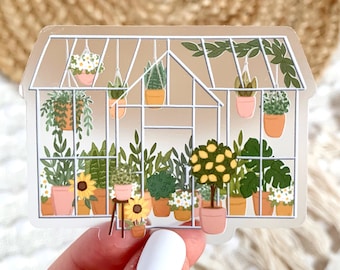 Clear Greenhouse Sticker, 3.25x2.5in.