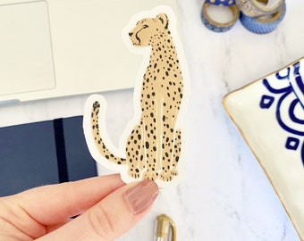 Cheetah Sticker, 3.5x2in.