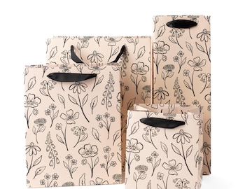 Pressed Floral Gift Bag