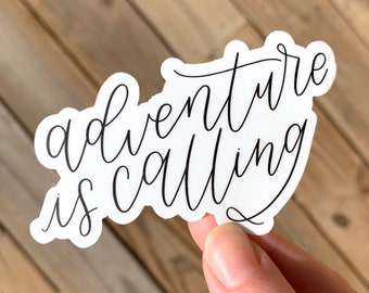 Adventure is Calling Sticker, 3.5x2in.