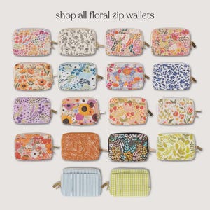 Floral Zip Wallet