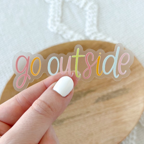 Go Outside Sticker, 3.25x1in.