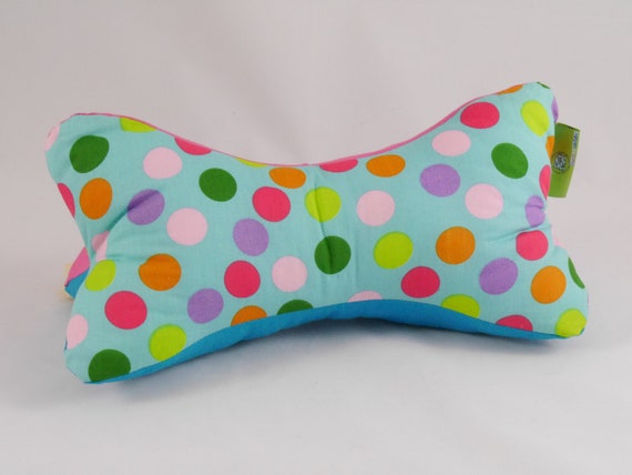 Huesos de lectura almohada para el cuello rollo para el cuello puntos de colores Etsy Espana