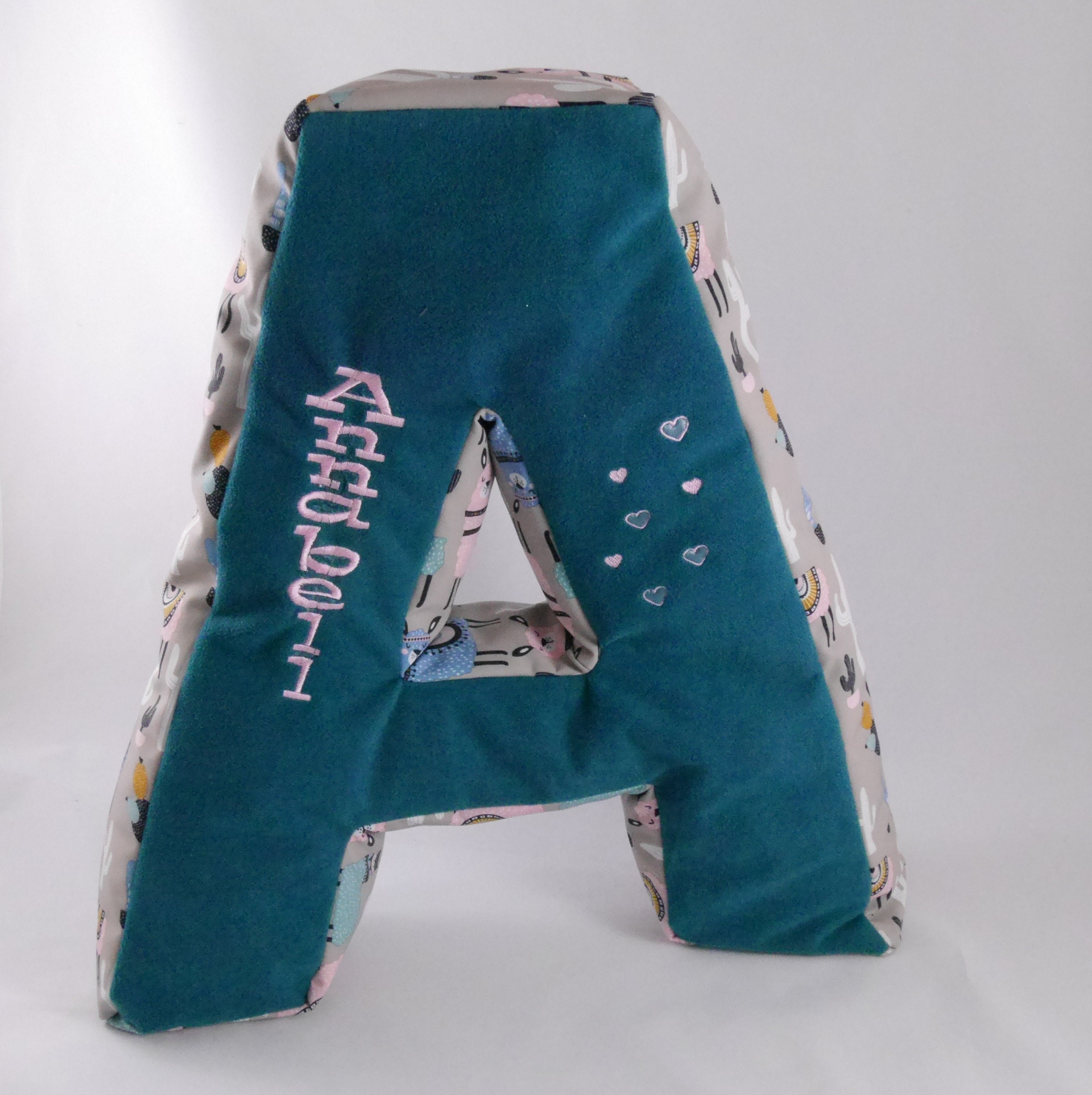 Fabric letters with names fabric letter pillows ABC cuddly Etsy