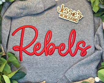 Sweat 3D Rebels, pull Rebels, équipes sportives