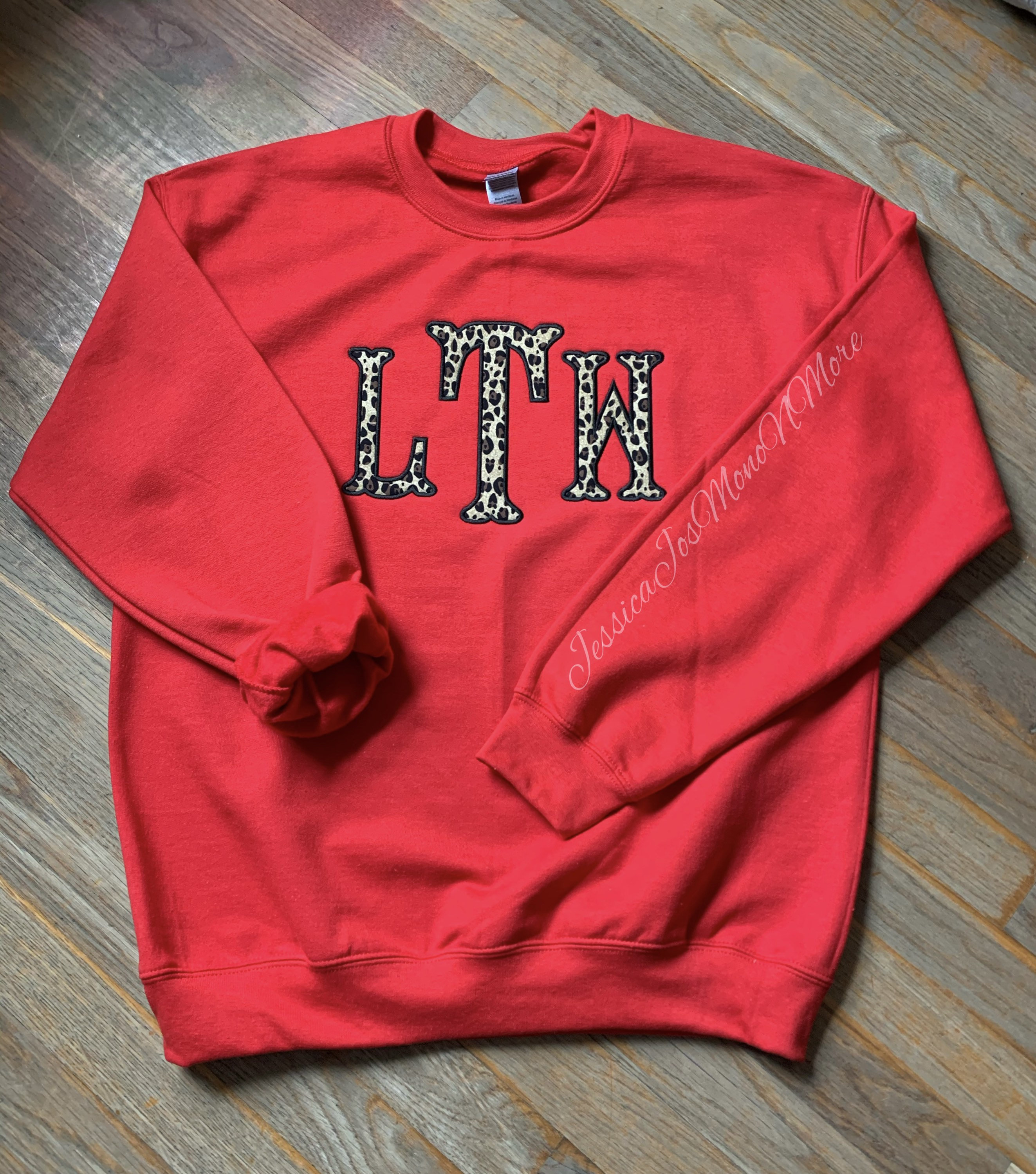 Sweatshirt Cheetah Monogram - Etsy