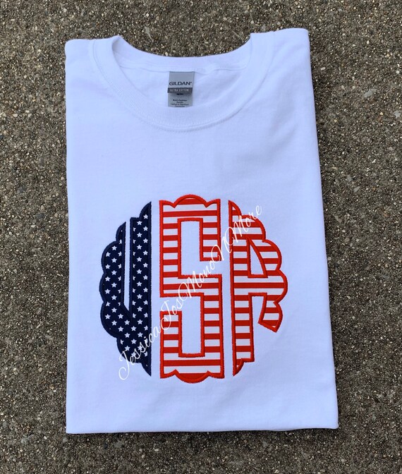 Patriotic Stars Patch Tee