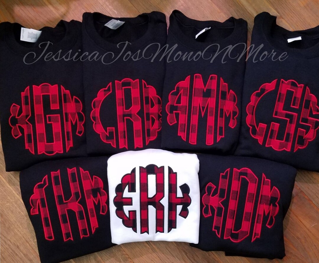 Plaid monogram sweatshirt clearance