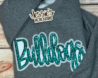 Sweat-shirt bouledogue, mascotte de bouledogue, bouledogues