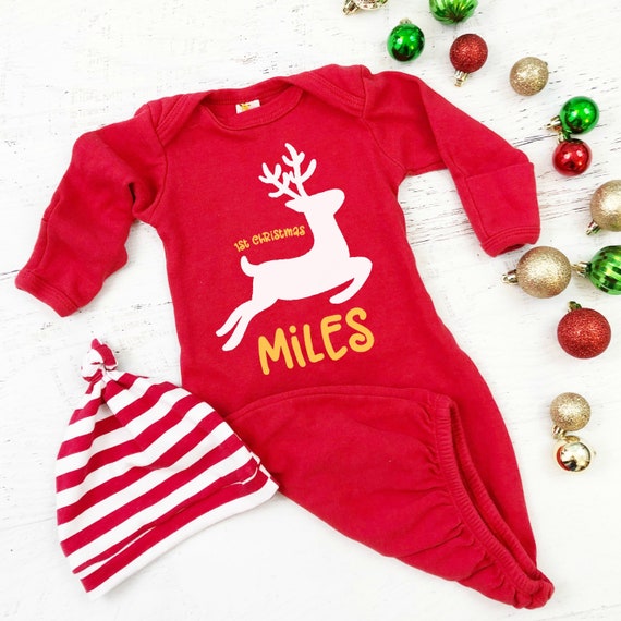 christmas baby gown