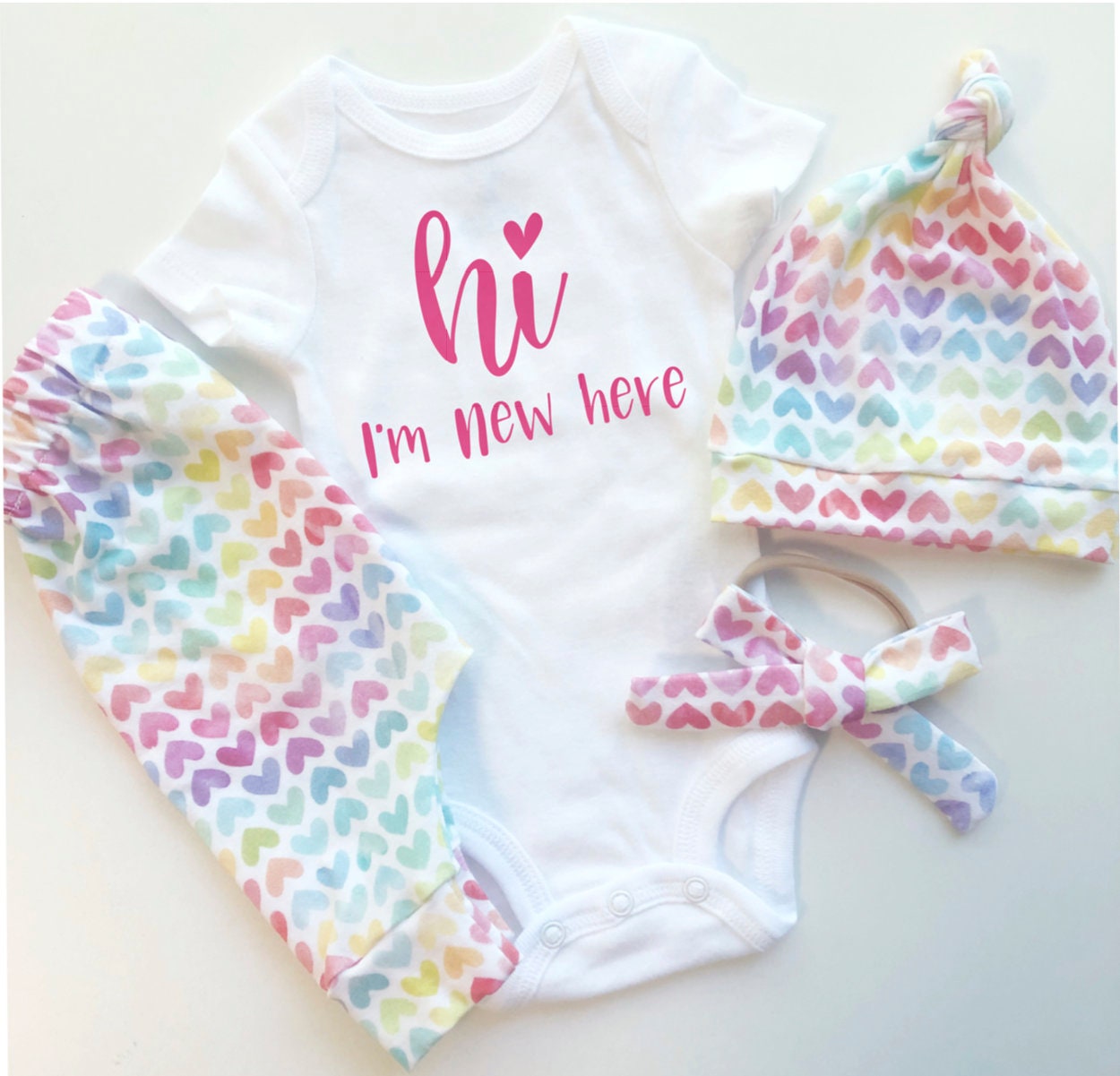 rainbow baby coming home outfit girl