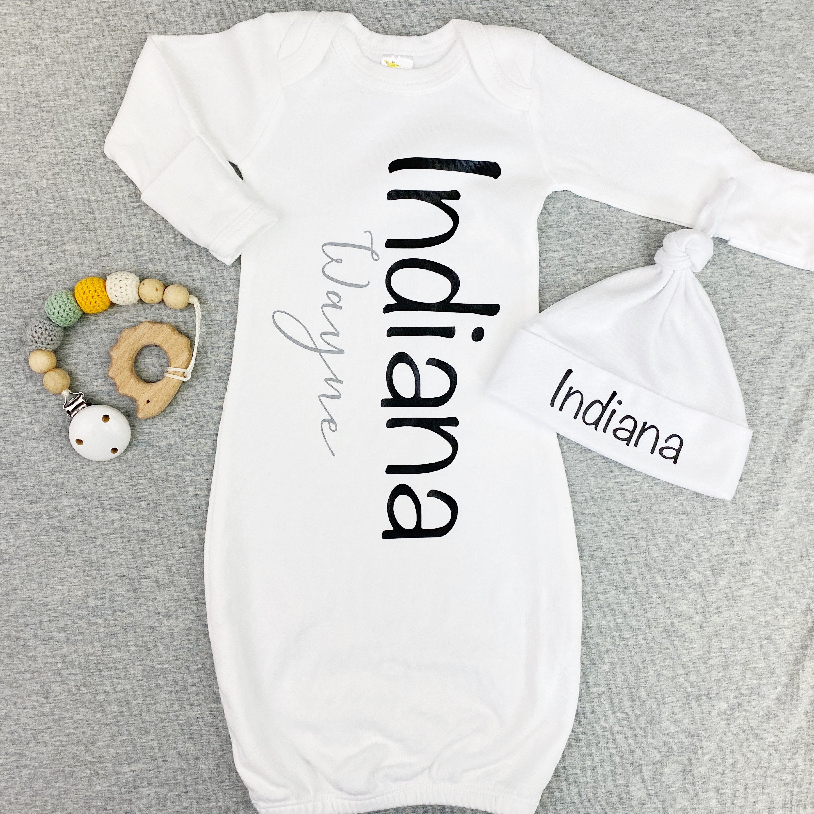 baby boy gowns with name