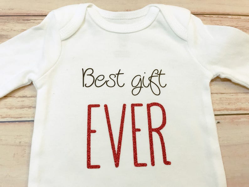 Best Gift Ever Christmas Set Baby Christmas Outfit First Etsy