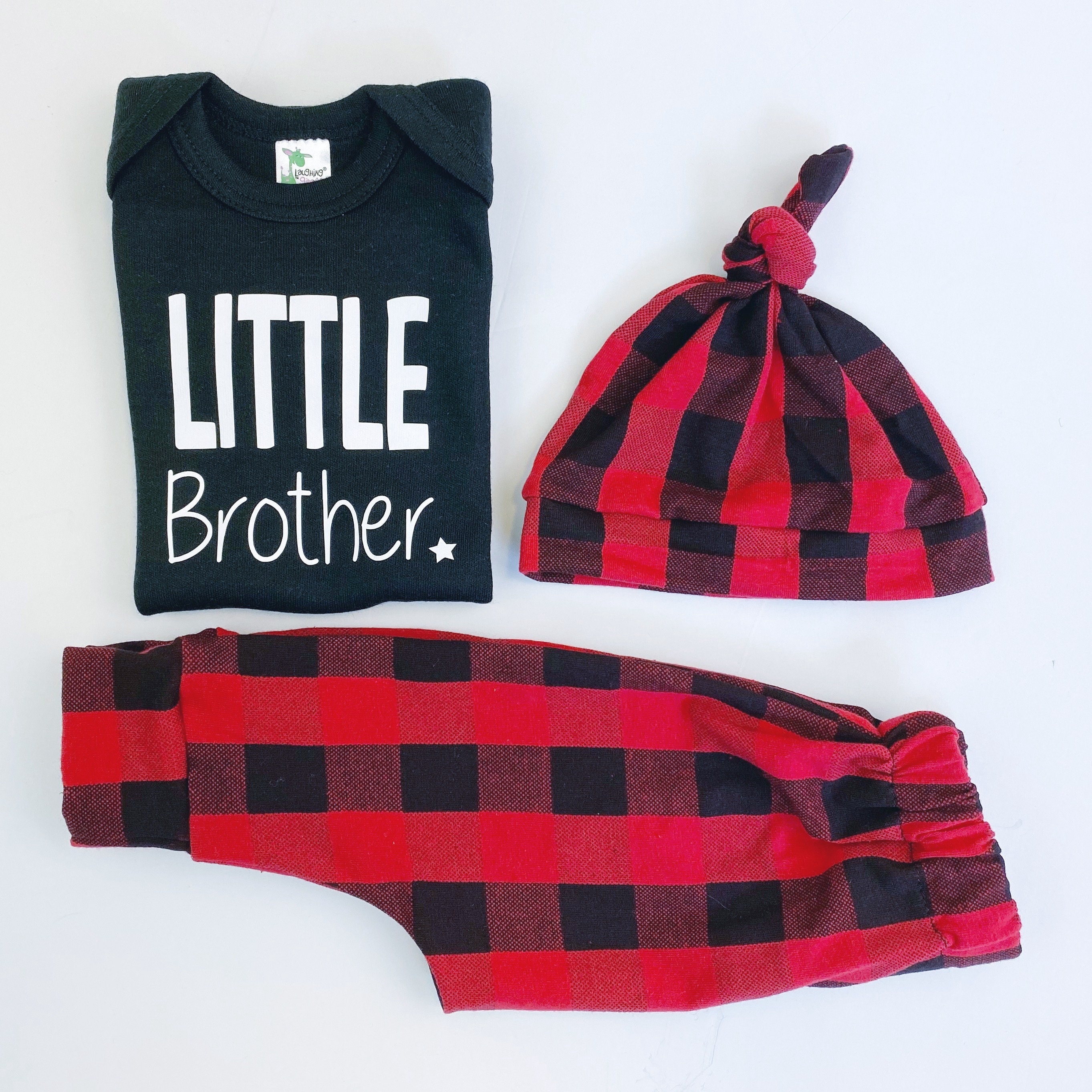 buffalo plaid coming home outfit