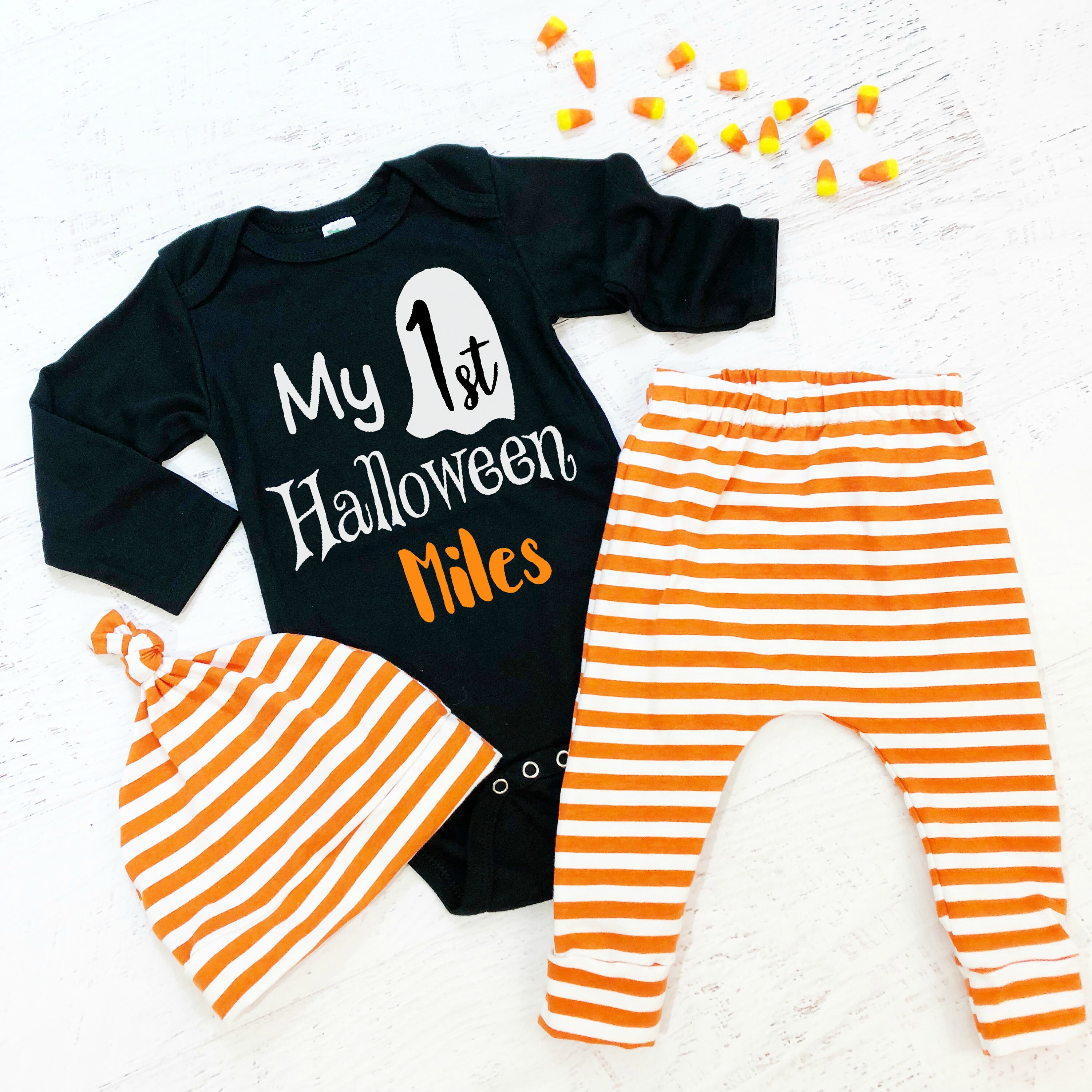 My First Halloween Outfit / Baby Boy / 1st Halloween / Etsy