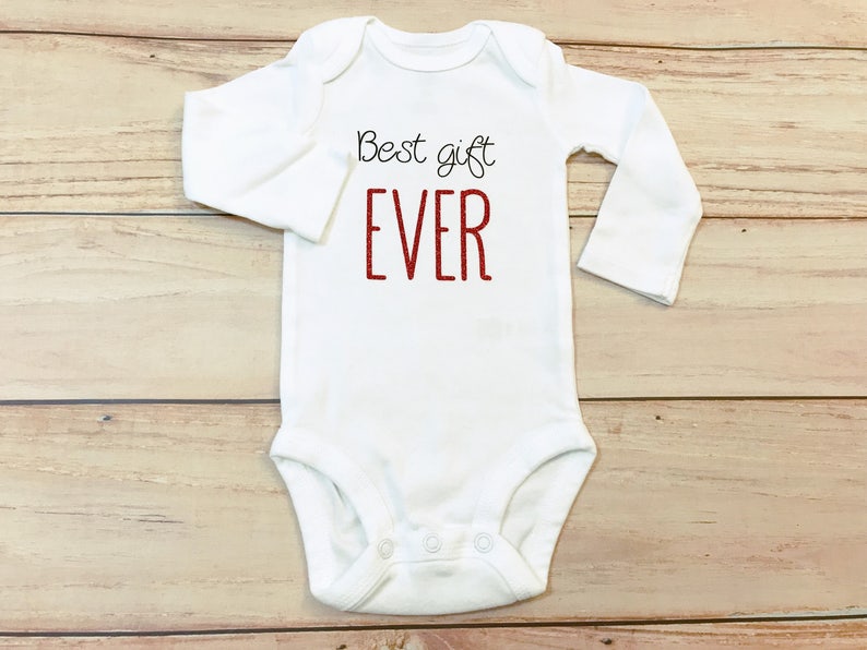 Best Gift Ever Christmas Set Baby Christmas Outfit First Etsy