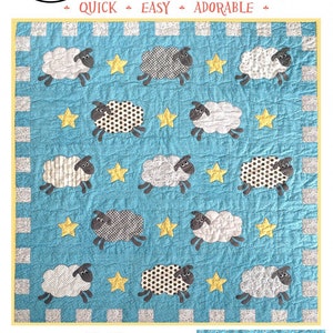 Counting Sheep Quilt Pattern - Black Mountain Needleworks - Teri Christopherson - Appliqué Quilt