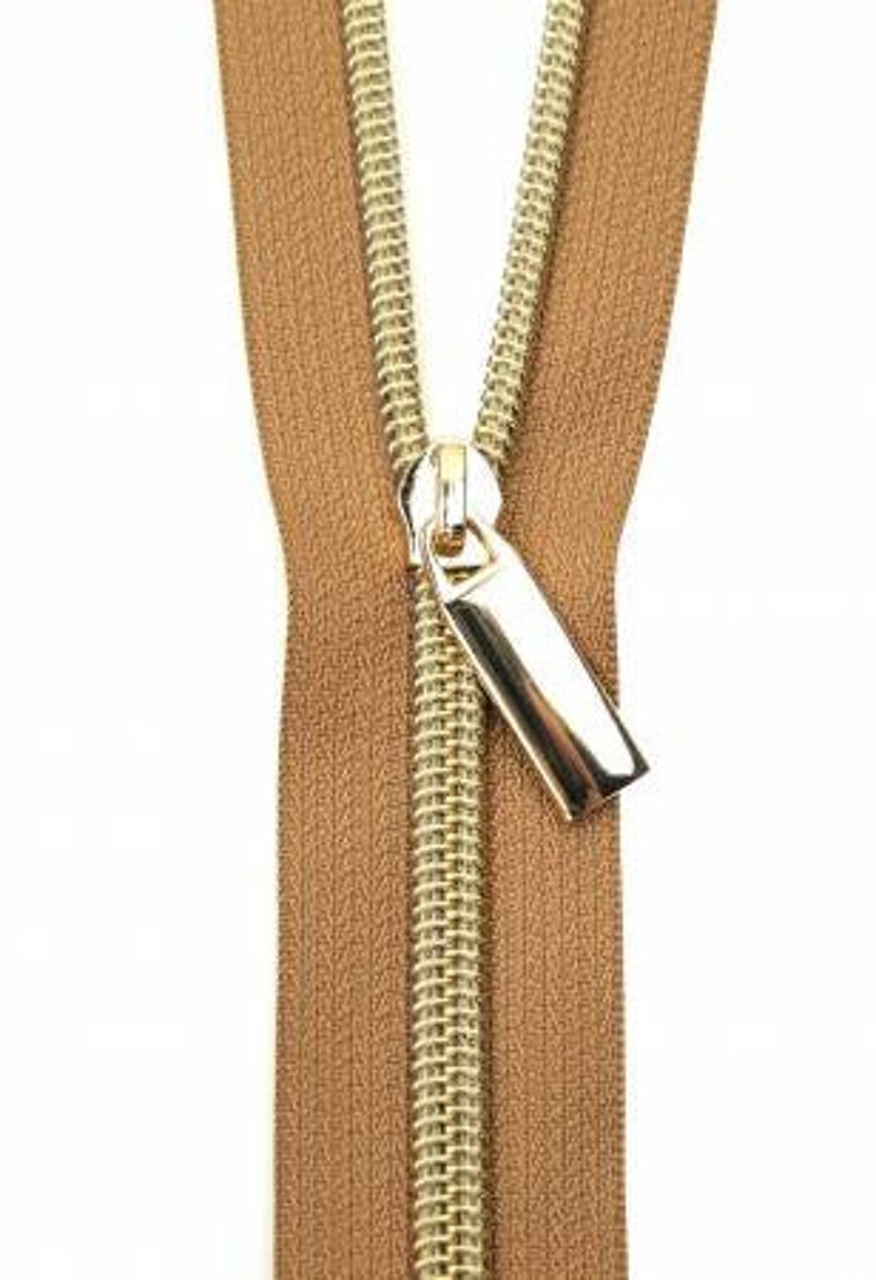 Natural Tape Choose Teeth Color 3 Yards 108 inches Natural Zipper By The Yard Sallie Tomato