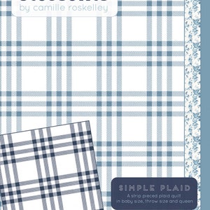 Simple Plaid Quilt Pattern - Thimble Blossoms - Camille Roskelley - 3 Sizes