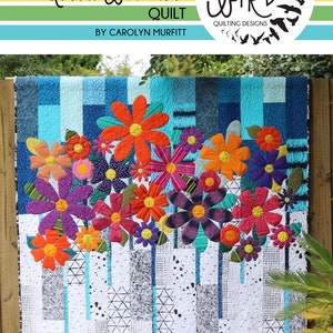 Indah Blossoms Quilt Pattern - Free Bird Quilting Designs - Carolyn Murfitt - Creative Abundance - Optional Acrylic Templates