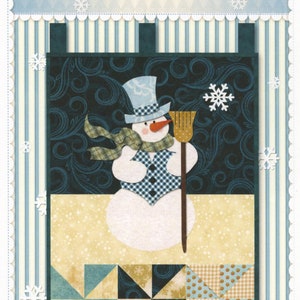 Little Blessings Mr Snowman Pattern - Shabby Fabrics - Jennifer Bosworth - Mini Quilt Pattern - Wall Hanging Pattern