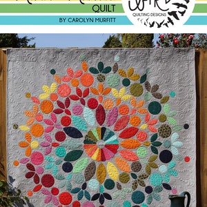 Modern Mandala Quilt Pattern - Free Bird Quilting Designs - Carolyn Murfitt - Optional Acrylic Templates