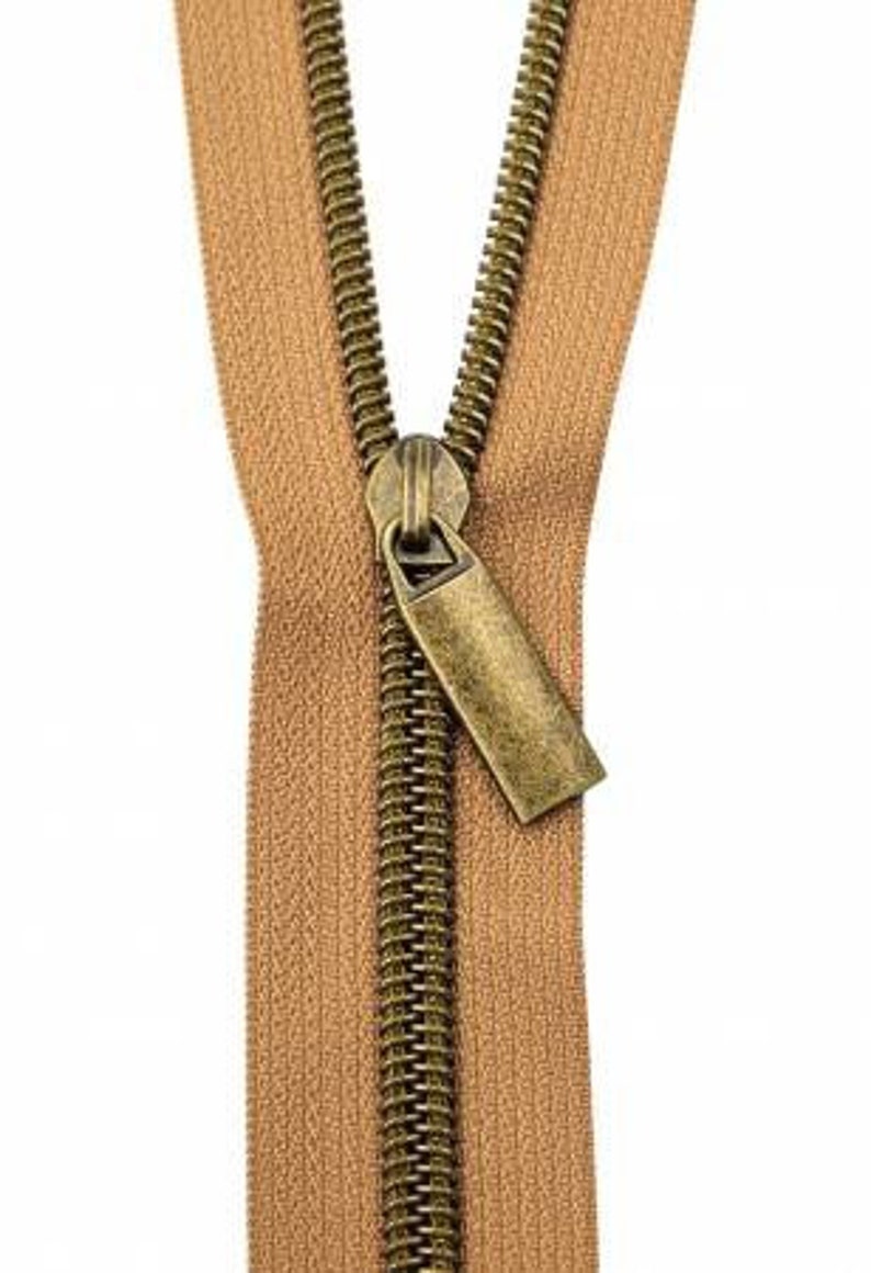 Natural Tape Choose Teeth Color 3 Yards 108 inches Natural Zipper By The Yard Sallie Tomato