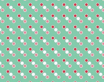 Cozy Christmas - By The HALF Yard - BTHY - Mint Dots - Lori Holt - Bee In My Bonnet - Riley Blake - C7971 Mint